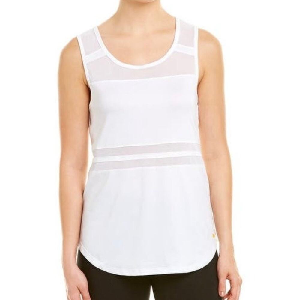 NWT C&C California White Mesh Athletic Tank Top Size Small